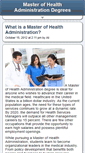 Mobile Screenshot of master-of-health-administration.com